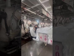 فیلمبرداری در محل فرآیند تولید کارخانه پارچه ی شرکت جیاروی نساجی