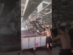 فیلمبرداری در محل فرآیند تولید کارخانه پارچه ی شرکت جیاروی نساجی